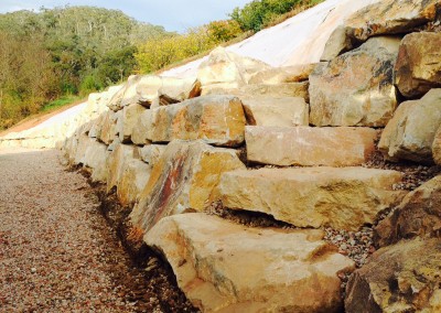 quarry stone wall Montacute